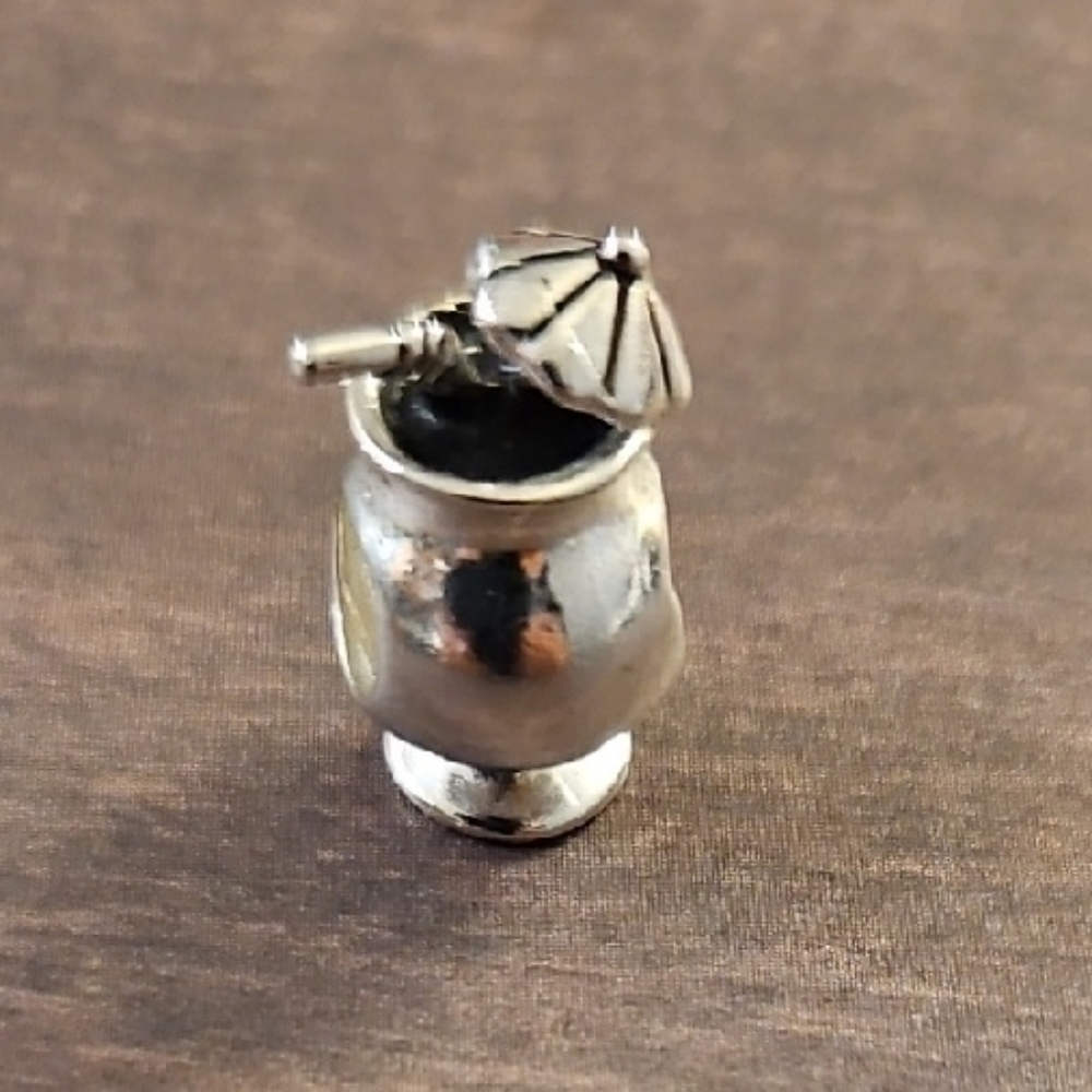 Sterling Silver Cocktail Charm